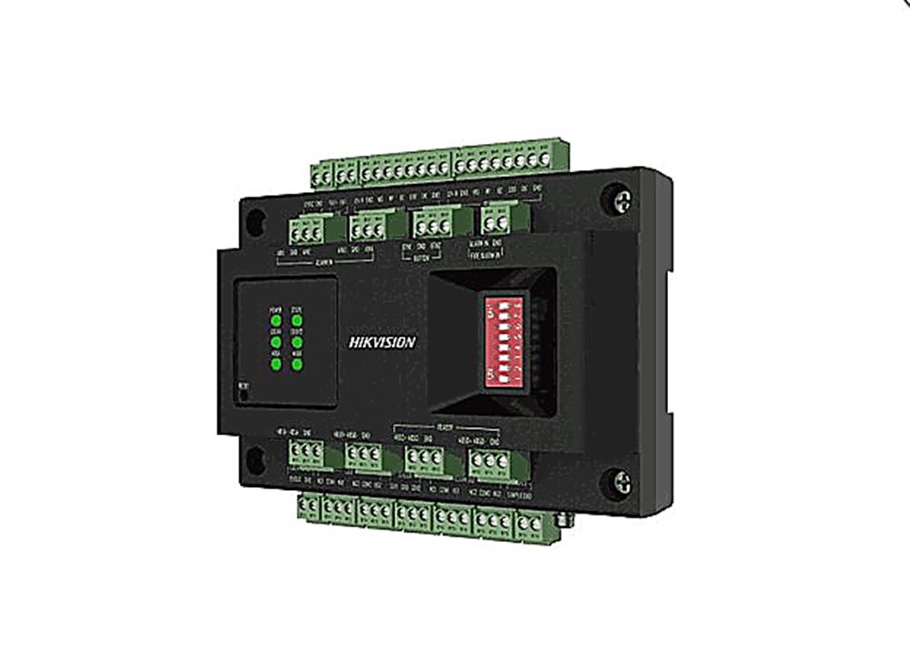Модуль управления Hikvision DS-K2M002X, 2 двери, 4×RS-485(OSDP), 2×Wiegand