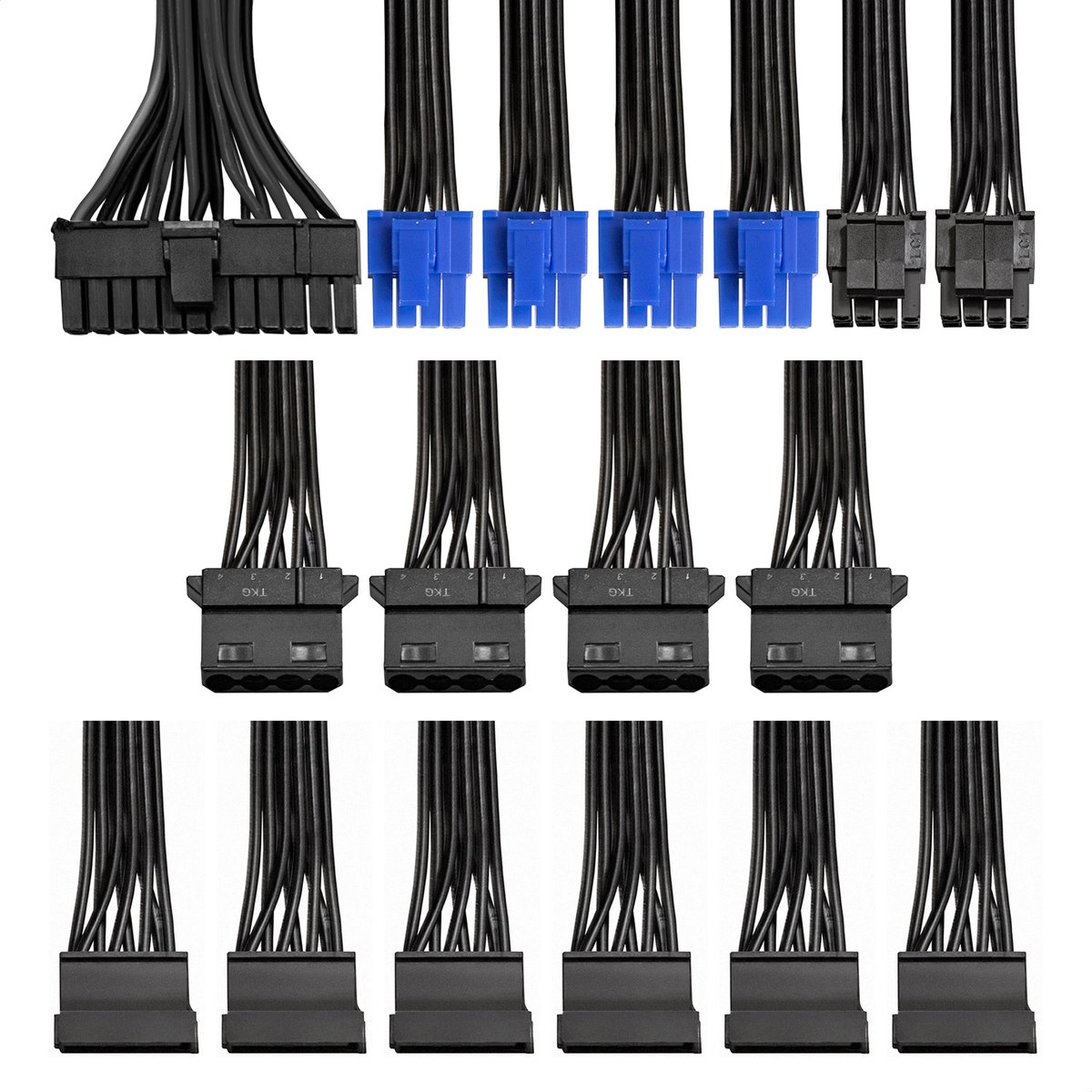 Блок питания ExeGate 700PPX, 700 Вт, ATX, 80 PLUS, Cable Management