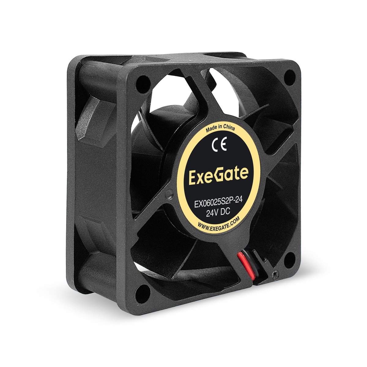 Вентилятор ExeGate EX06025S2P-24, 60×60×25 мм, 24 В, 5000 об/мин, 2-pin
