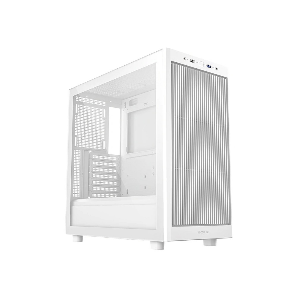 Корпус ID-Cooling WARE 510 WH, ATX, белый, окно TG, Type-C, без БП