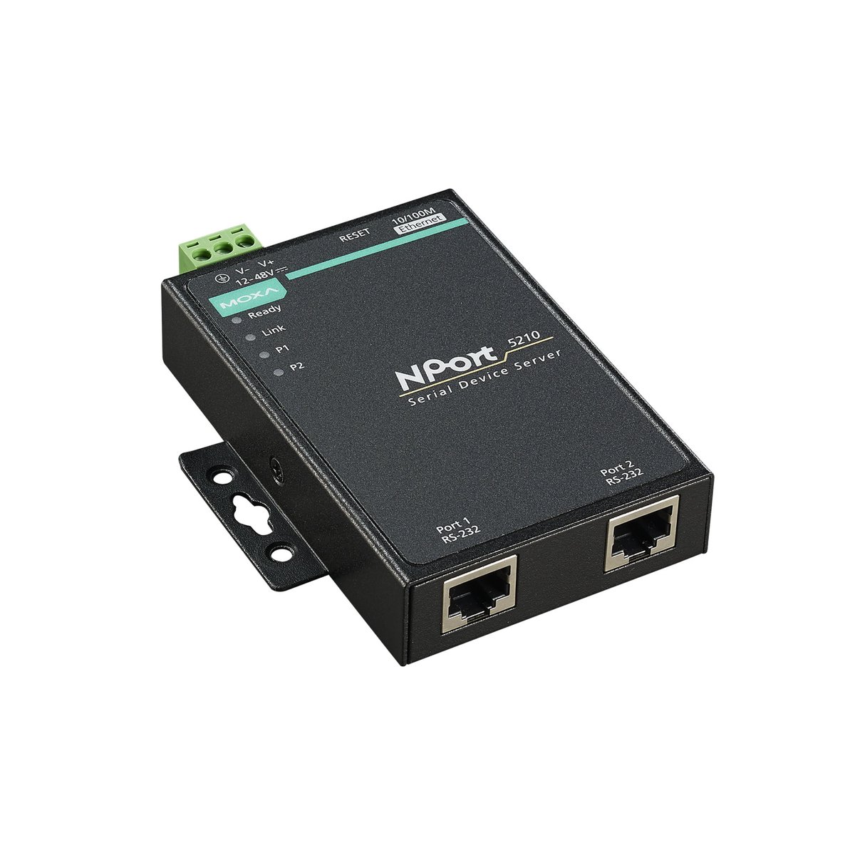 Преобразователь MOXA NPort 5210, 2×RS-232 в Ethernet, 10/100BaseT(X)