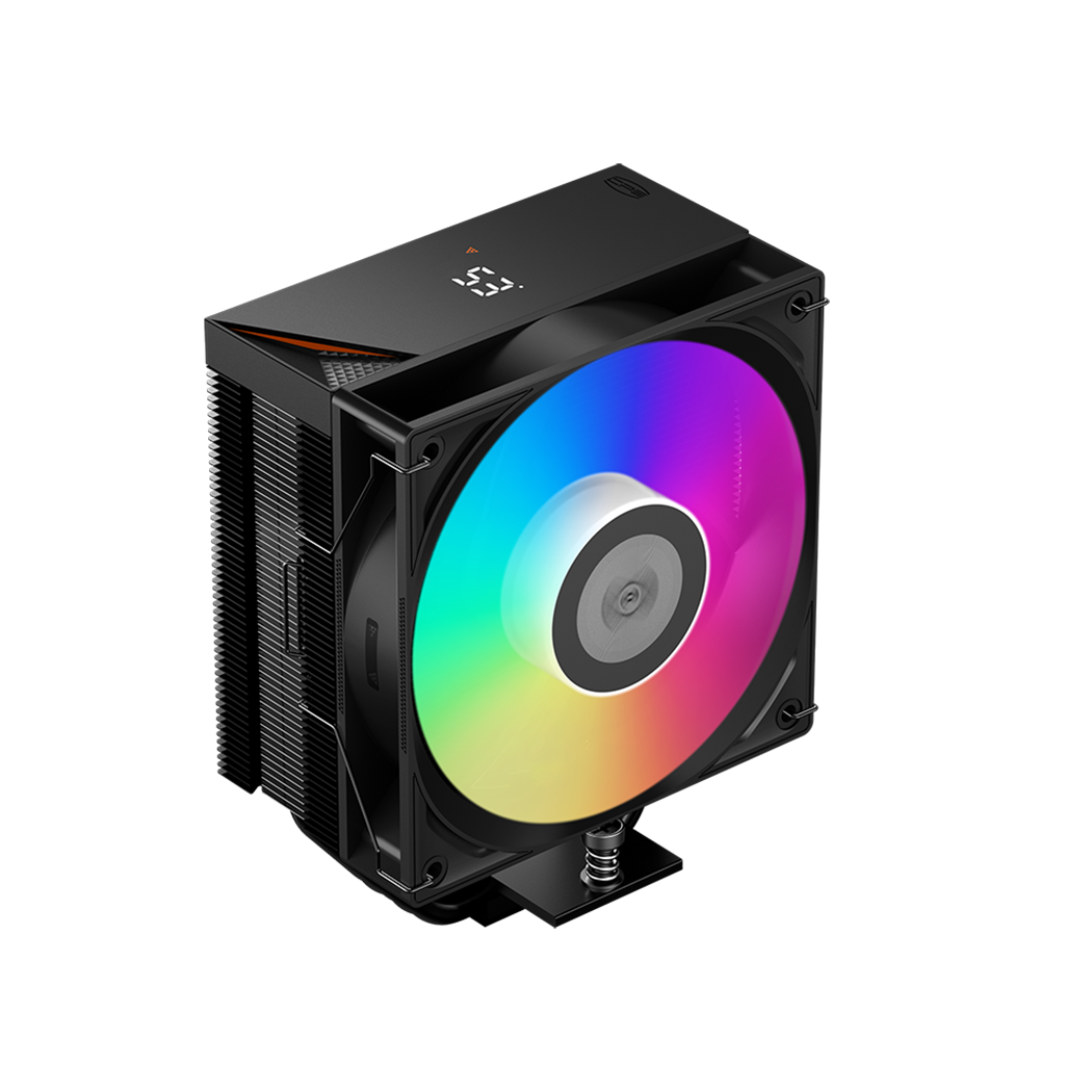 Кулер PcCooler RT400 DIGITAL ARGB BK, башенный, 230 Вт, 120 мм, 4 тепловые трубки