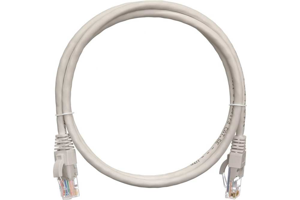 Патч-корд NETLAN EC-PC4UD55B-BC-LSZH-015-GY-10, U/UTP Cat.5e, RJ45, 1.5м, серый