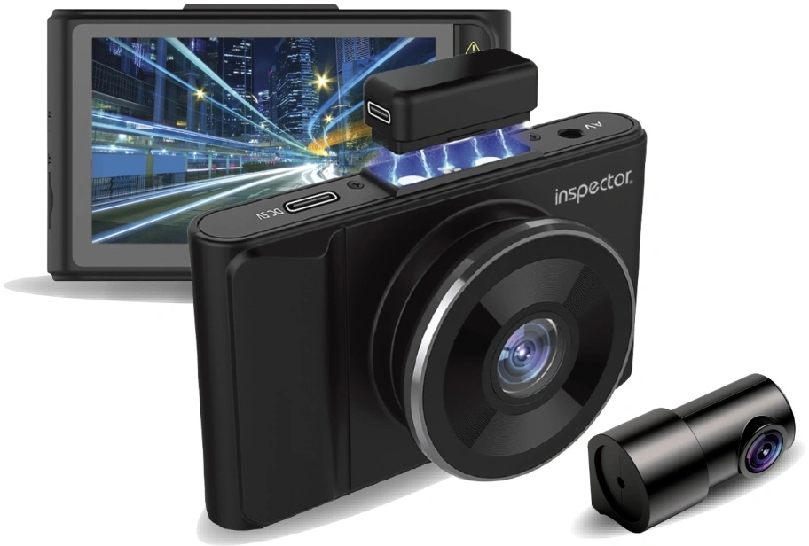 Видеорегистратор Inspector FHD-250, 2 камеры, Full HD, 170°