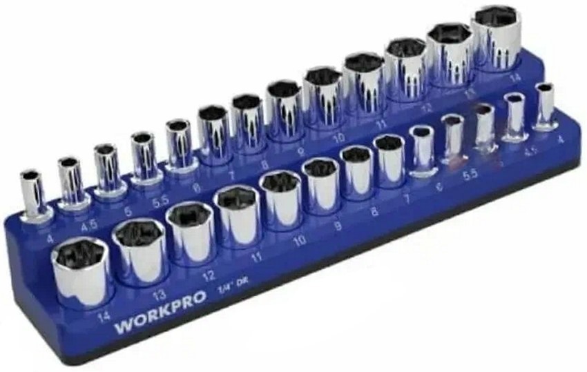 Держатель головок WorkPro WP433060, 1/4", 4-14 мм