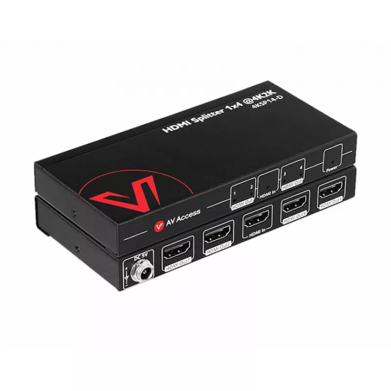 Сплиттер HDMI AV Access 4KSP14-D, 1×4, 4K 30 Гц, HDCP 1.4
