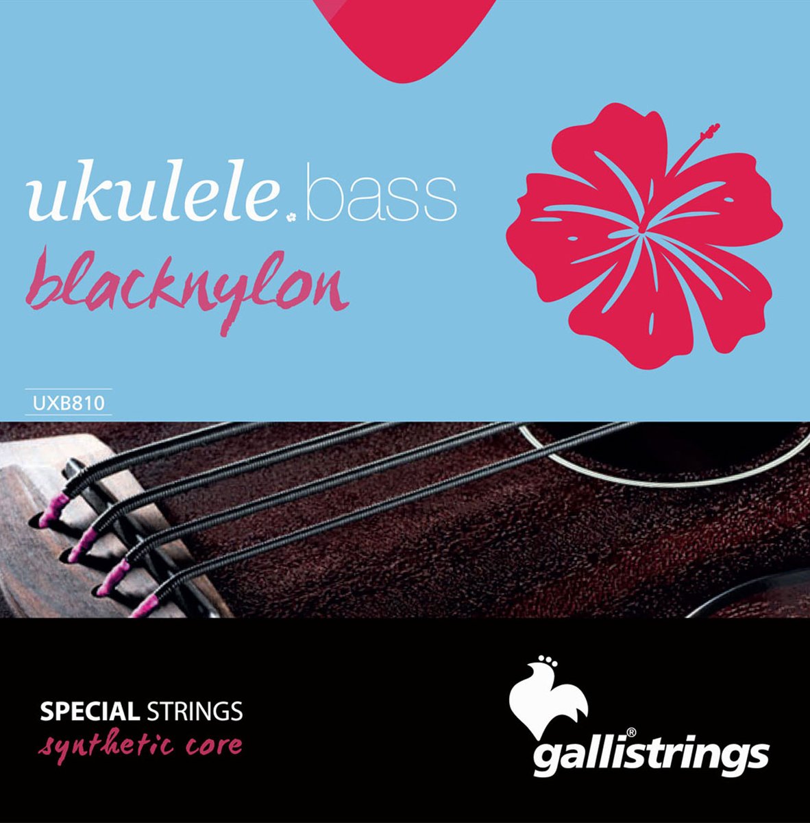 Комплект струн GALLI STRINGS UXB810, укулеле бас