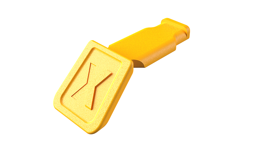 Клипса Knipex KN-006110CY ColorCode, желтая, пластик, 10 шт, для маркировки инструмента