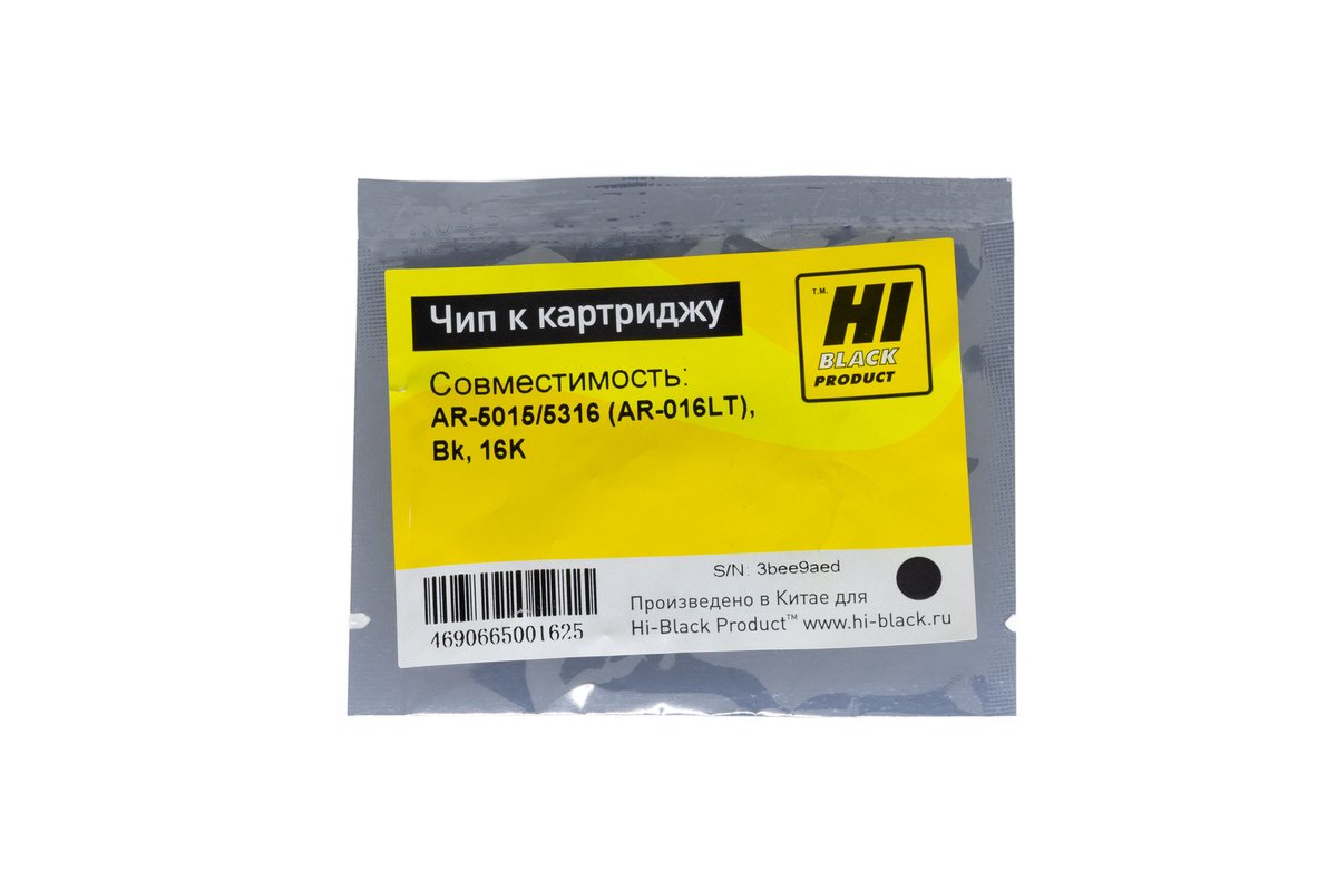 Чип Hi-Black к картриджу Sharp AR-5015/5316 (AR-016LT), Bk, 16K