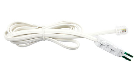 Шнур тестовый Cabeus TC-4-pin-6P4C, RJ12/KRONE, 1.5м