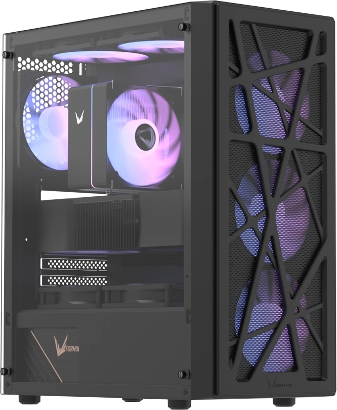Корпус FORMULA Mana Black V2, Midi-Tower, ATX, без БП