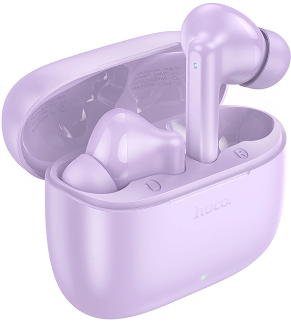 Гарнитура HOCO 98541 Thought EQ2, TWS, внутриканальные, Bluetooth, фиолетовый