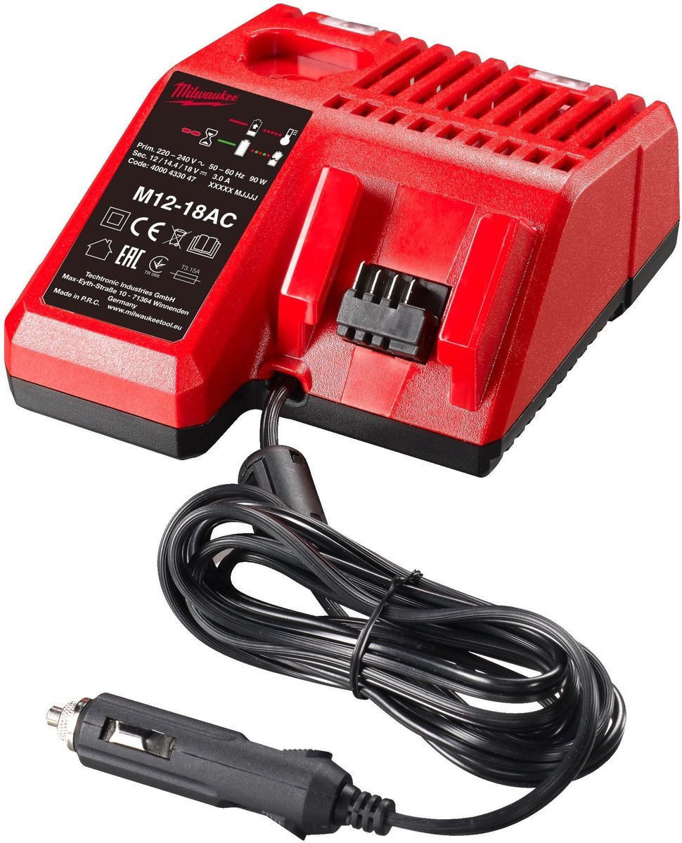 Зарядное устройство Milwaukee M12-18 AC, 4932459205