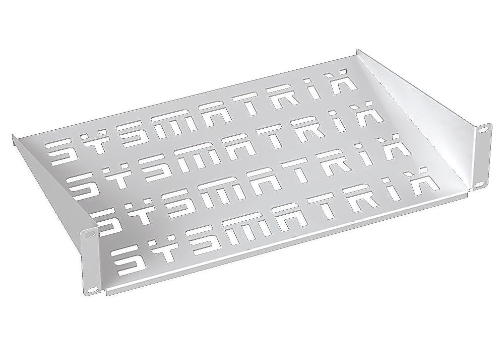 Полка консольная SYSMATRIX SH 3003.700, 19", 1U, глубина 300мм, серая