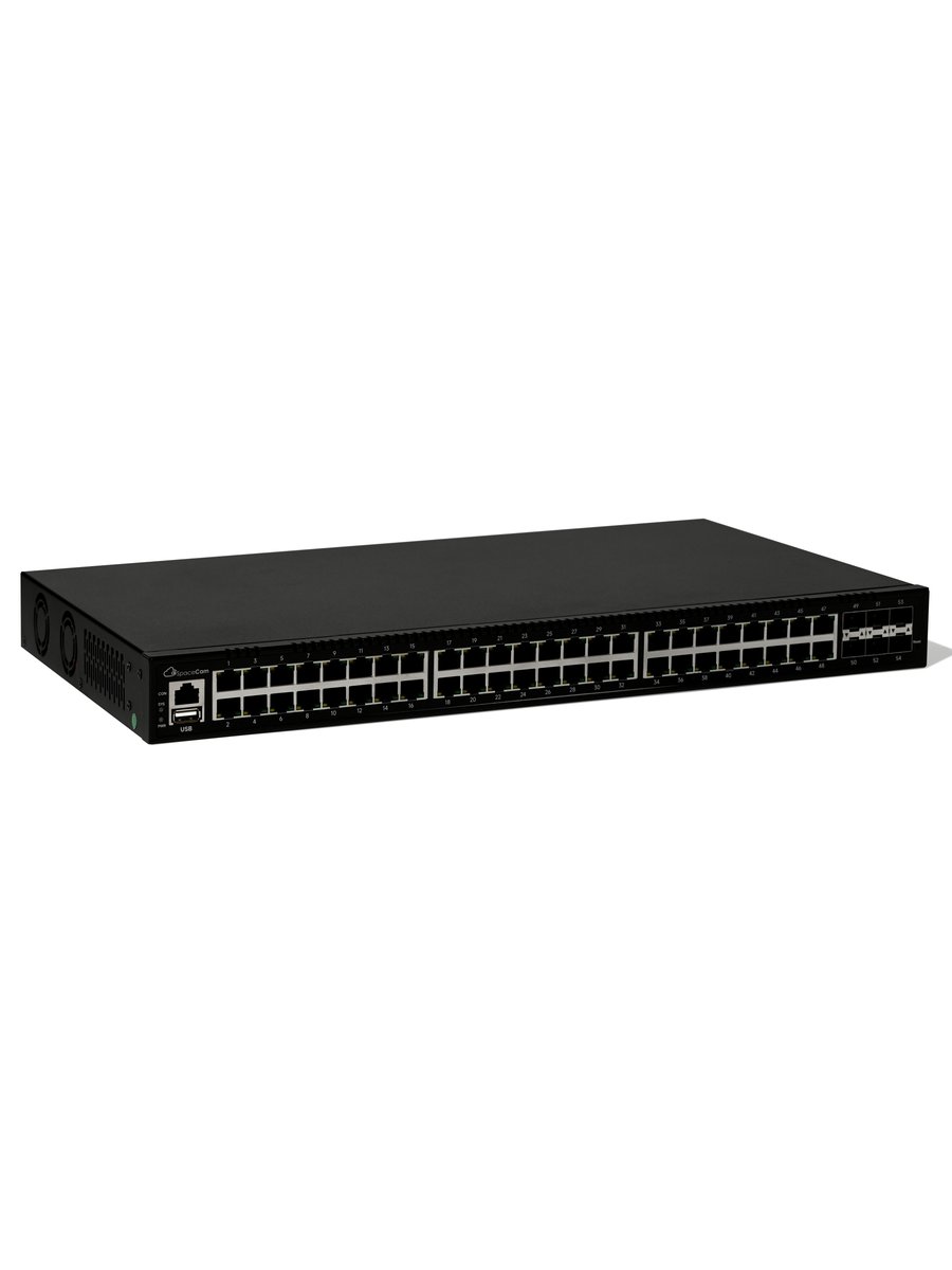 Коммутатор SpaceCam SC-L3-48G-6GX(A), L3, 48×1GbE, 6×SFP+