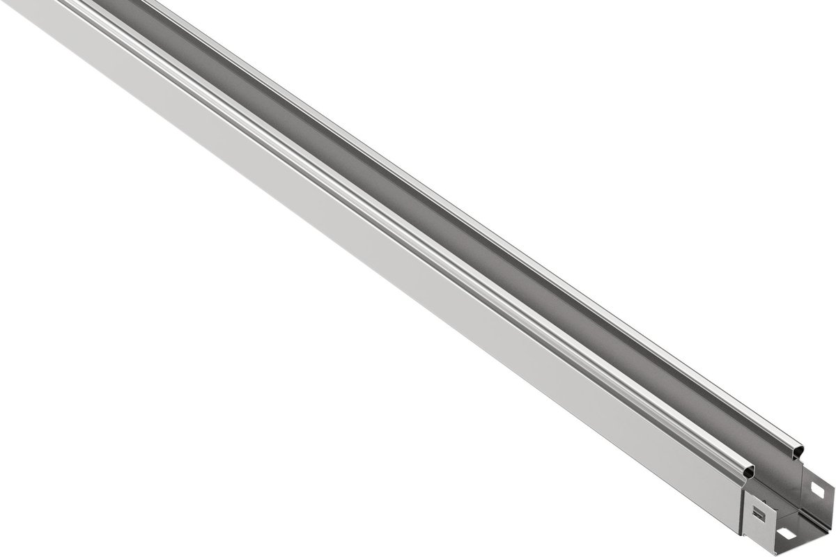 Лоток IEK CLNK10-050-050-3, неперфорированный, 50×50×3000, RAL 9016