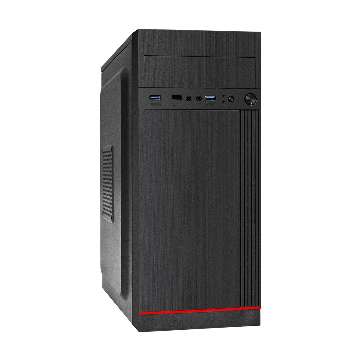 Корпус ПК ExeGate 299327, Miditower ATX, БП UNS450, 1×USB+2×USB 3.0, черный