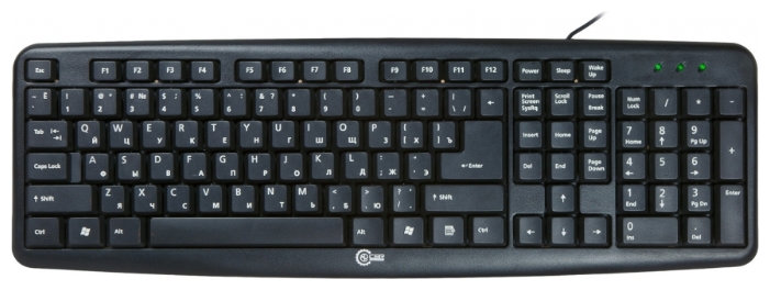 Клавиатура CBR KB 107, Black, USB