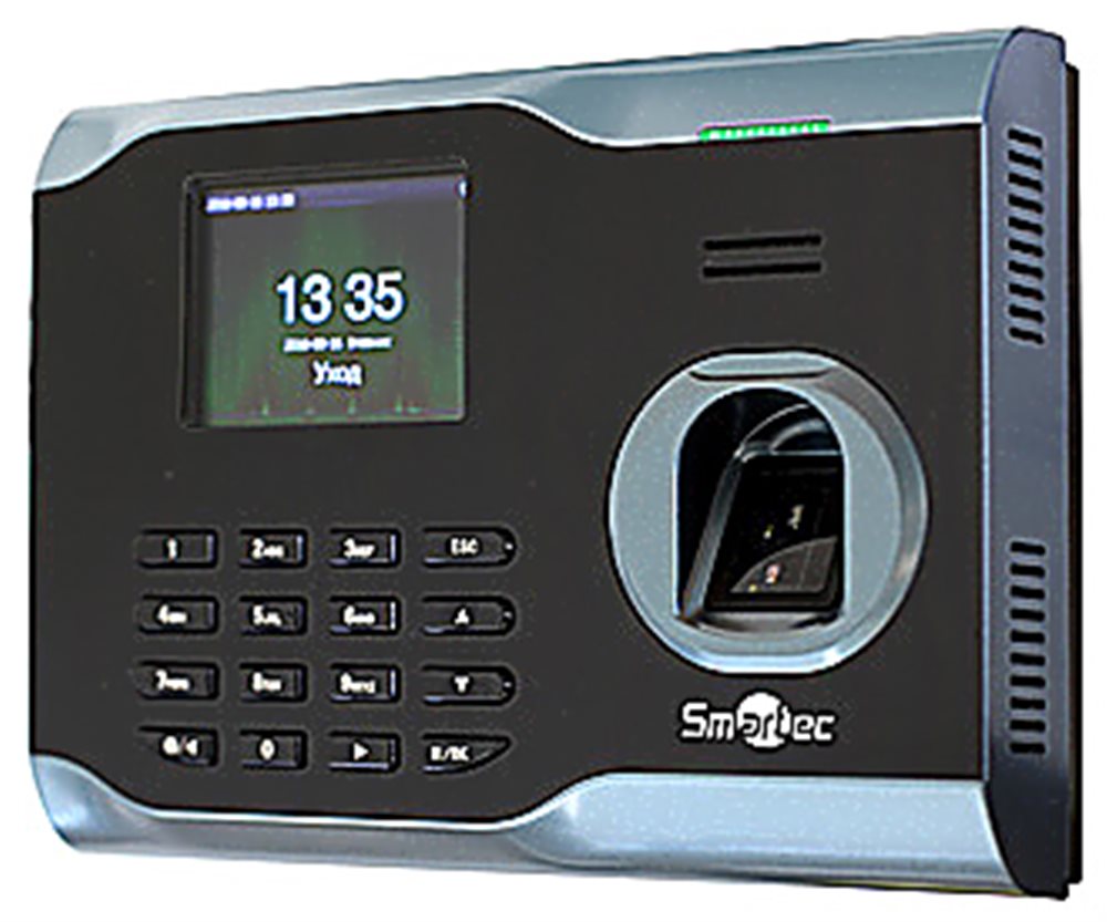 Терминал Smartec ST-FT161EM, биометрический, УРВ, 3000 отпечатков, Ethernet, ЖК 2.8"