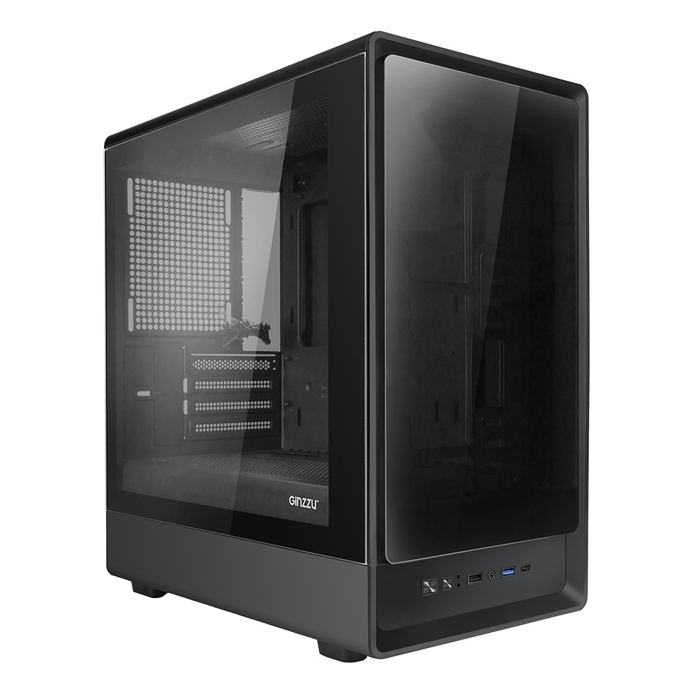 Корпус Ginzzu CL410, mATX, стекло