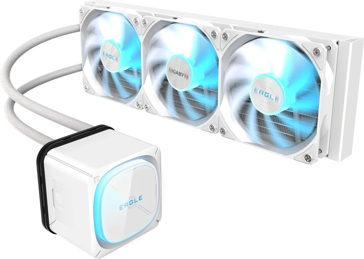 СЖО GIGABYTE EAGLE 360 ICE, 360 мм, 3×120 мм ARGB, белая