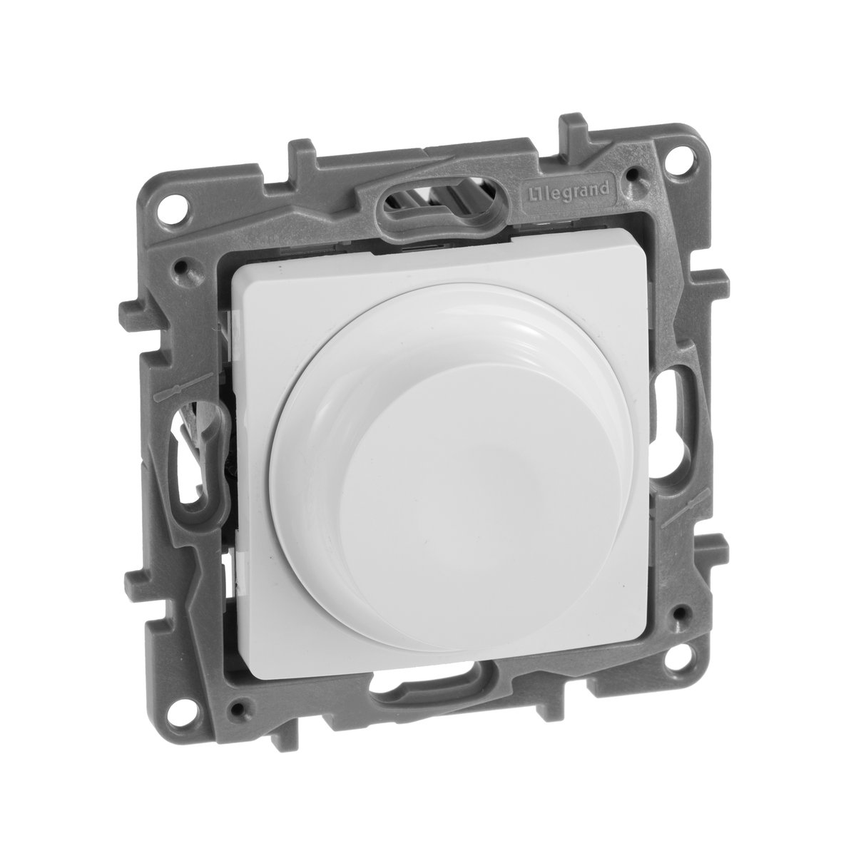 Светорегулятор IEK 672219, ETIKA, поворотно-нажимной, LED 300 Вт, скрытой установки, белый