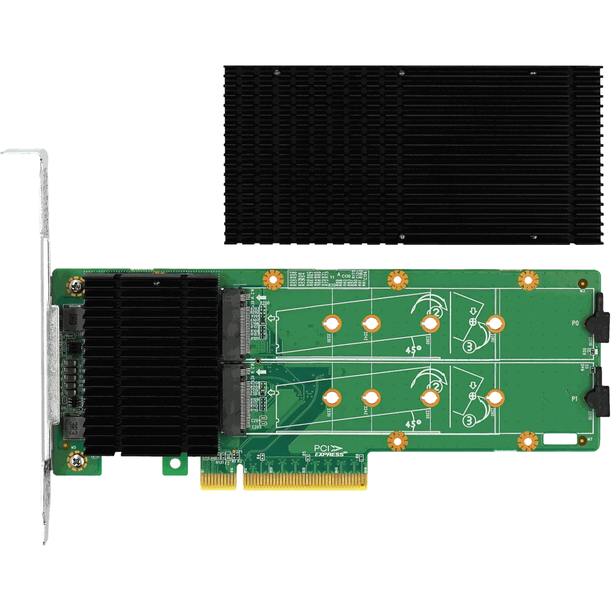 RAID-контроллер LR-Link LRSV9310-2IR, PCIe 3.0 x8, 2x M.2 NVMe, RAID 0/1