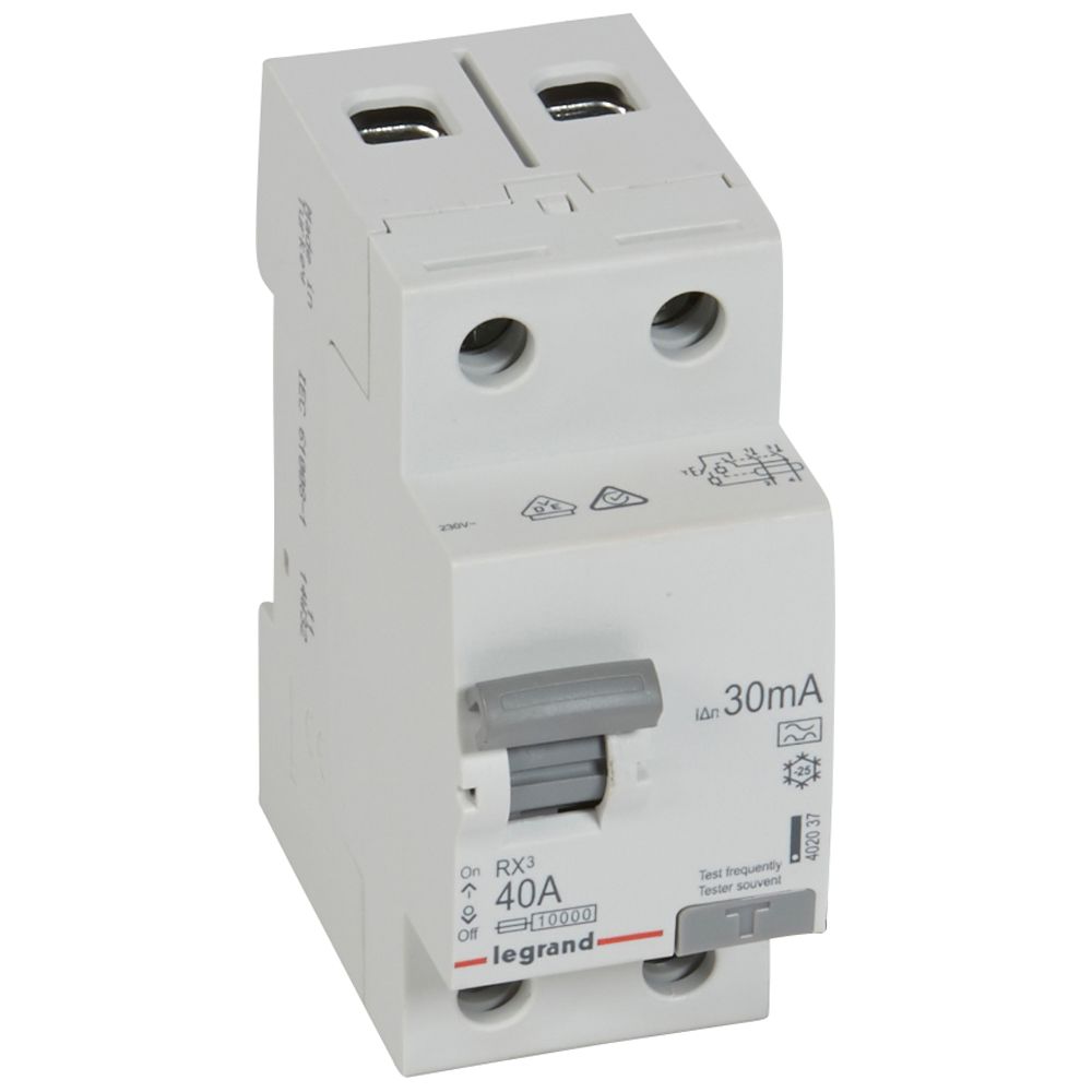 УЗО IEK RX3 402037, 2П, 40 А, 30 мА, тип A, 2 модуля
