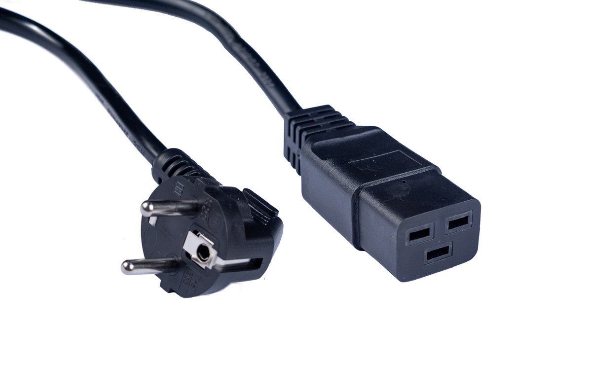 Кабель питания Cabeus PC-S22-IEC19-2.5-3.0M, Schuko+C19, 3м