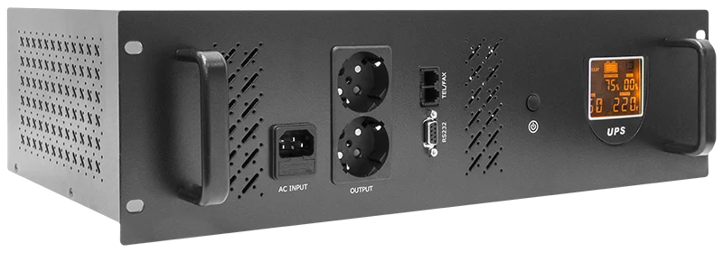 ИБП SNR SNR-UPS-LIRM-1000, Line-Interactive, 1000 В·А, Rackmount, LCD