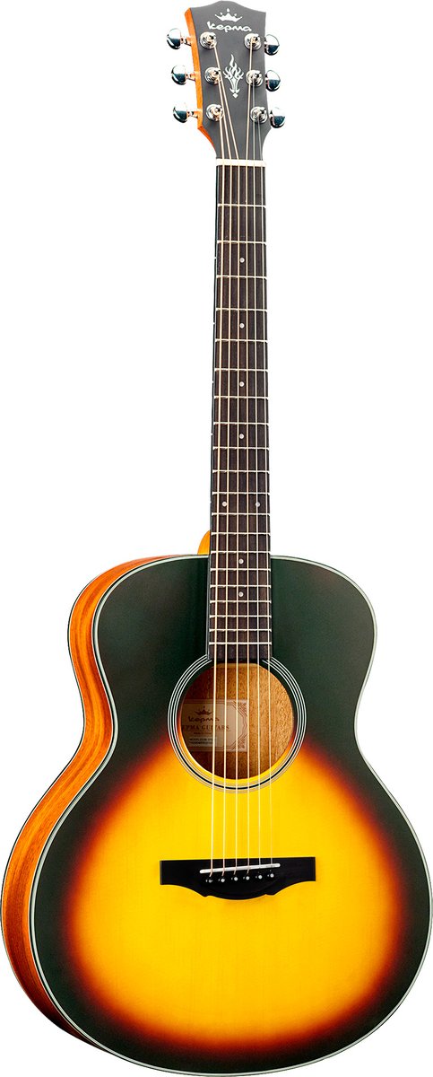Гитара Kepma ES36E-K10PRO-3TSM, трансакустическая, 6 струн, GS Mini, санбёрст