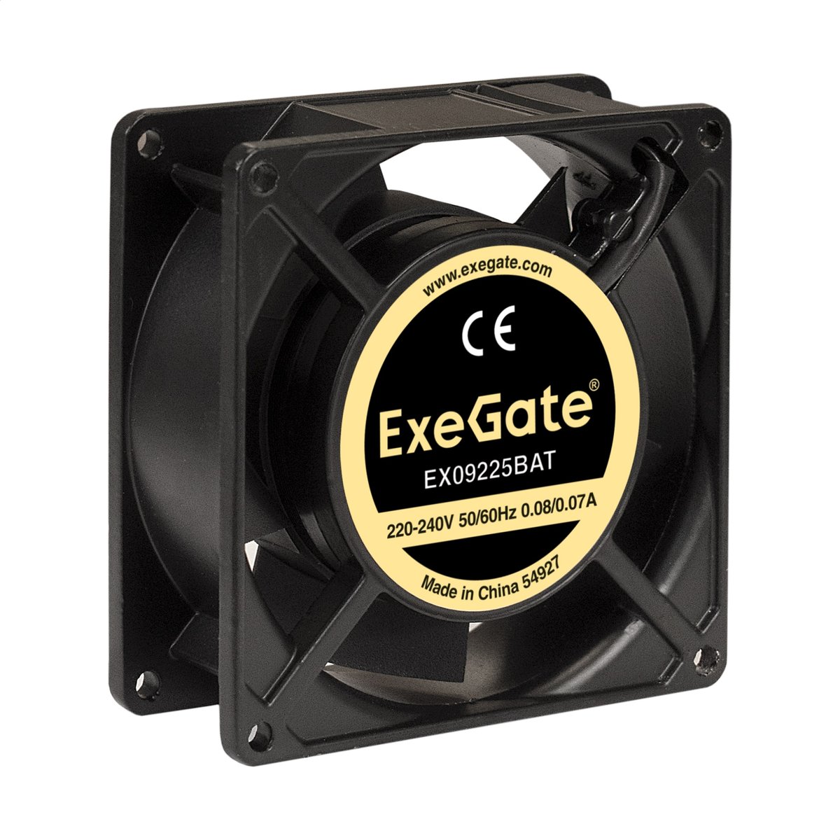 Вентилятор ExeGate EX09225BAT (EX289004RUS), 92×92×25 мм, 220 В, 2500 об/мин