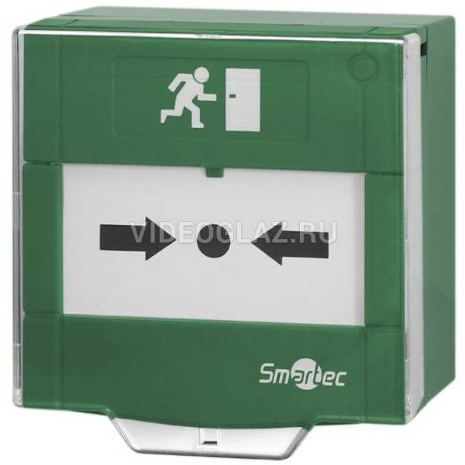 Устройство разблокировки двери Smartec ST-ER105D-GN, 2 группы контактов НР/НЗ, IP24