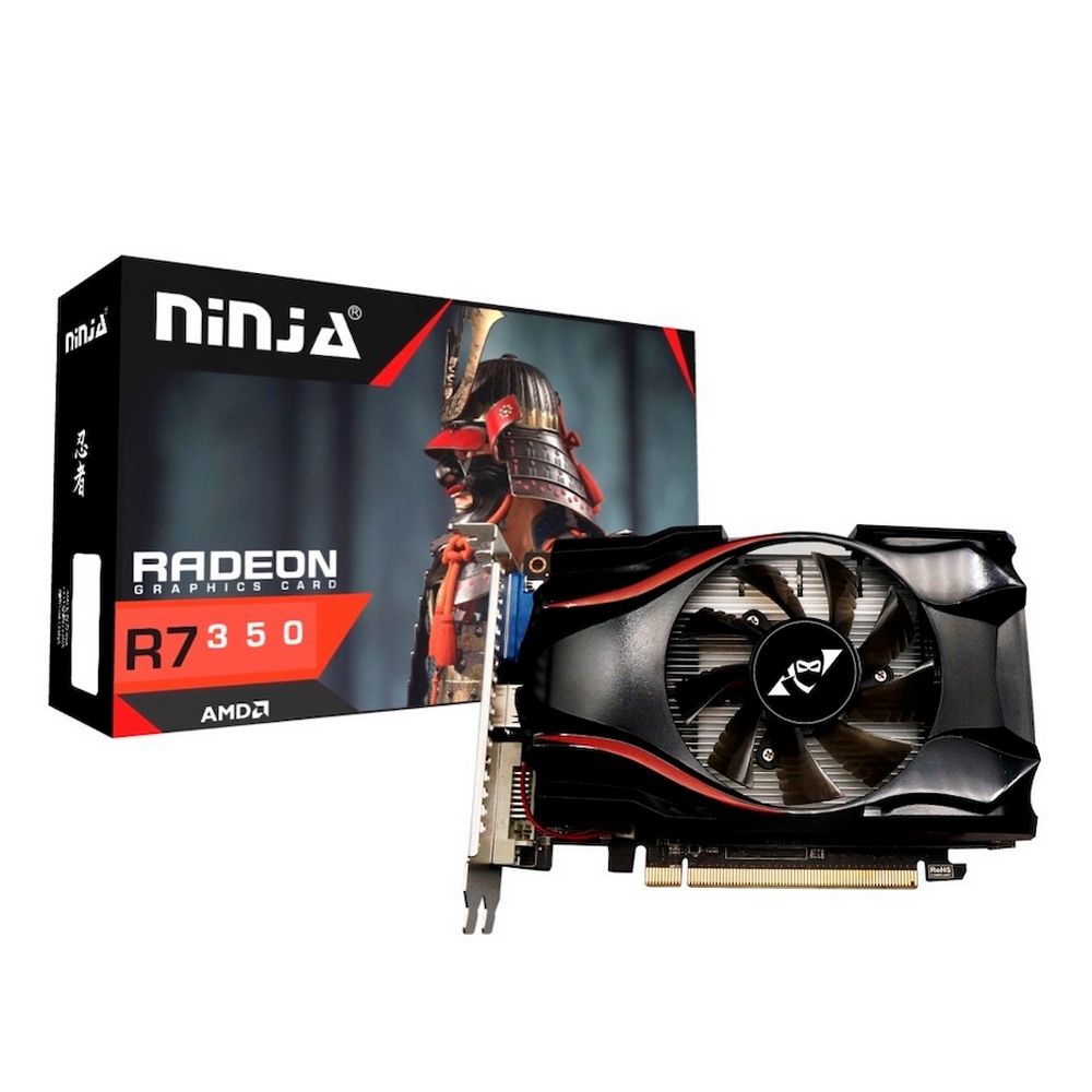 Видеокарта NINJA R7 350, 4 ГБ GDDR5, 128 бит, VGA/DVI/HDMI