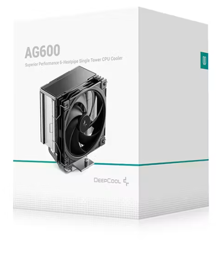 Кулер для процессора Deepcool AG600, TDP 270 Вт, вентилятор 120 мм, PWM, 6 тепловых трубок