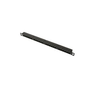 Патч-панель Пожтехкабель-СКС 201-003, 19", 0.5U, 24×RJ-45, кат.5e