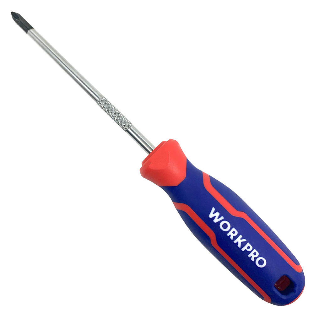 Отвертка WorkPro WP221027, PH1×100мм, крестовая