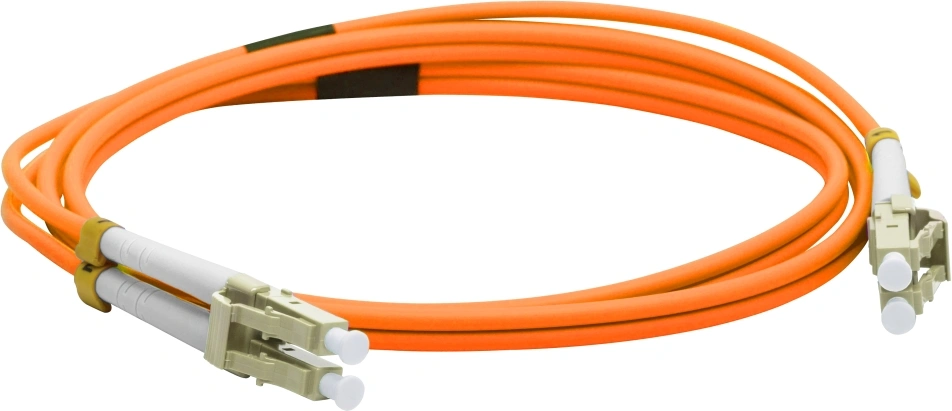 Патч-корд оптический LANMASTER LAN-2LC-2LC/OM4-10, LC-LC duplex, OM4, LSZH, 10 м