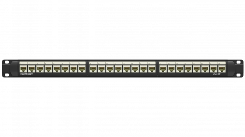 Патч-панель DKC RN5PPU24, 19", 1U, Cat5e, 24×RJ45, неэкранированная