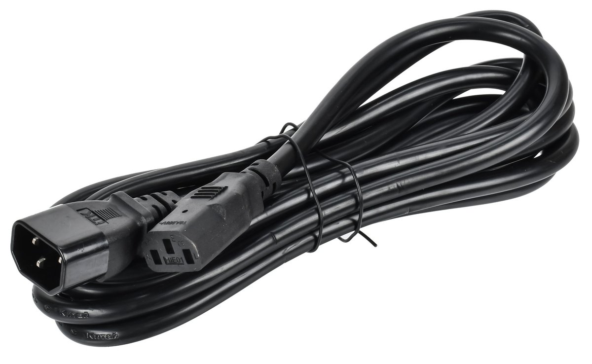 Кабель питания ITK PC-C13C14-3M, C13-C14, 3x1.5 мм², 3 м, 230 В, 10 А