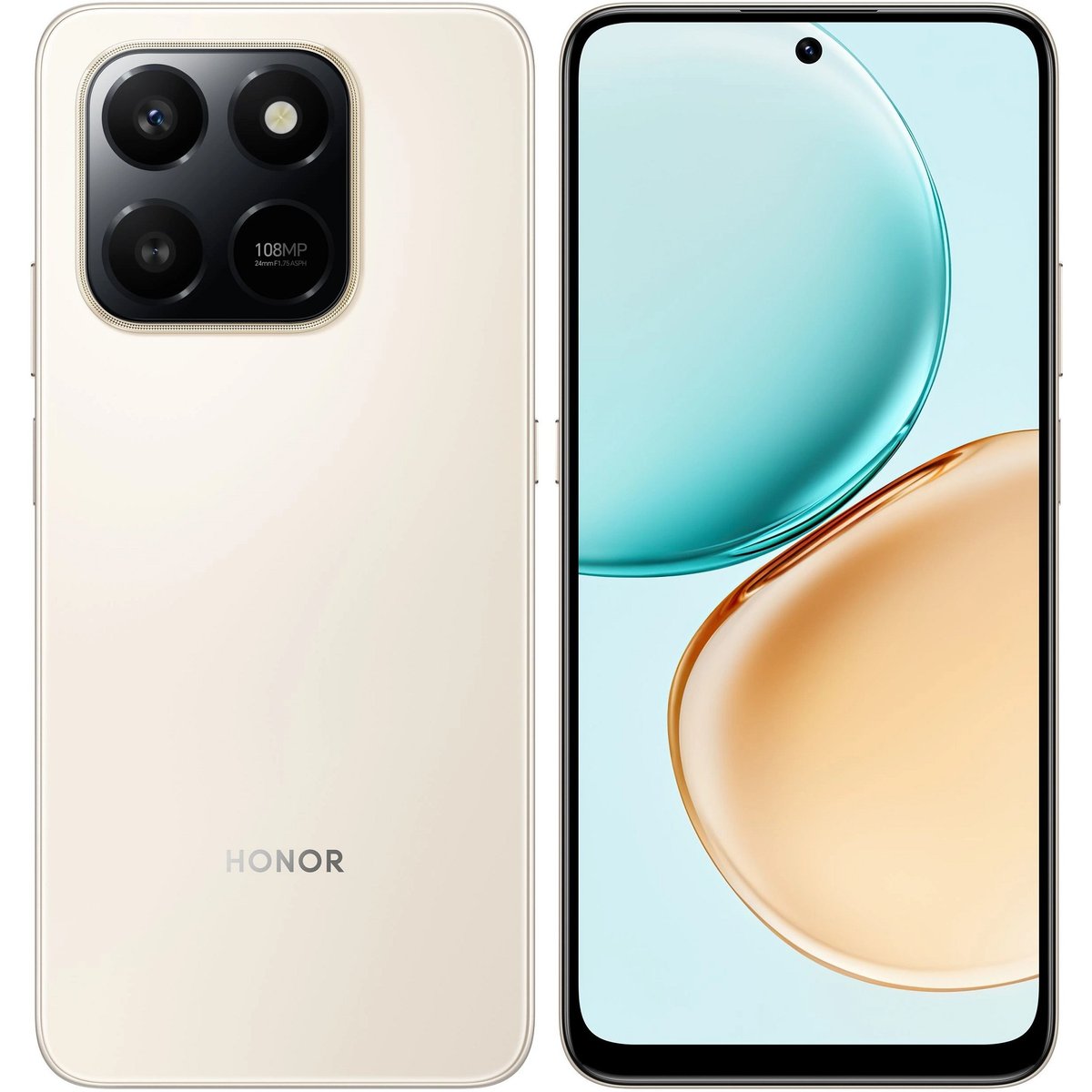 Смартфон Huawei 5109BXJV, Honor X7d, 8GB/256GB, золотой