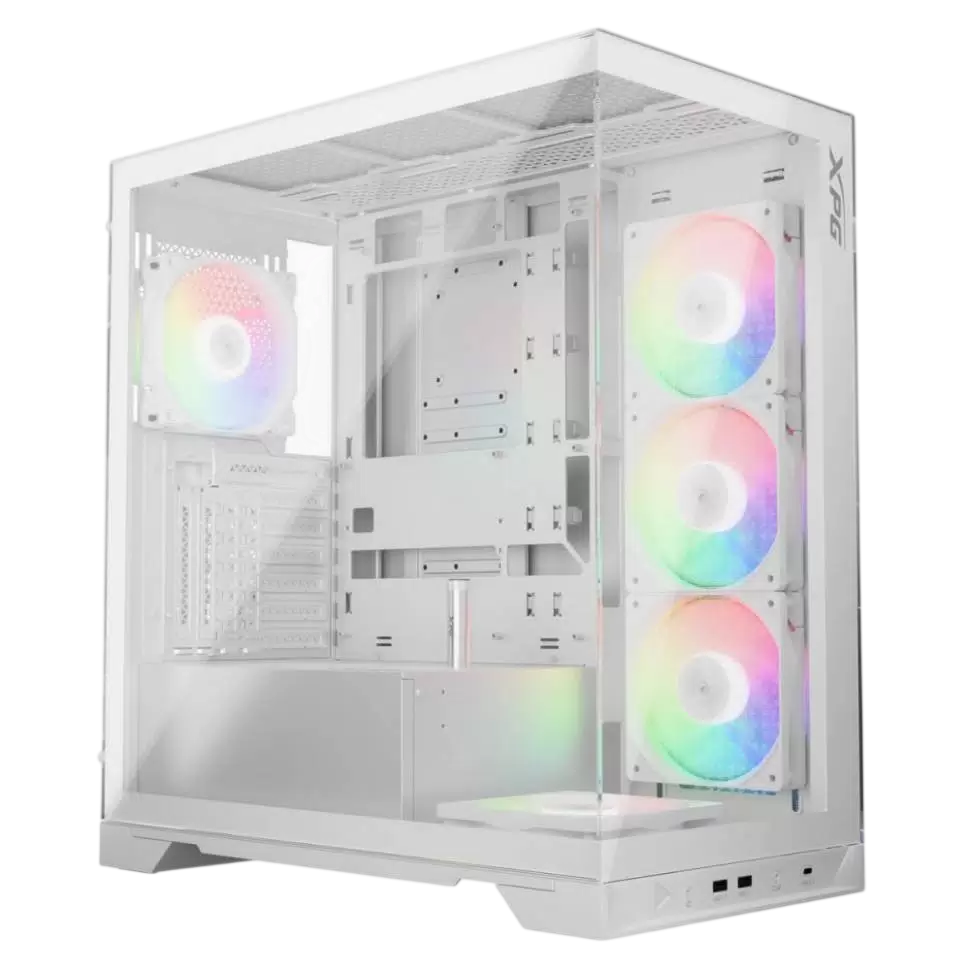 Корпус A-DATA INVADERXMT-WHCWW, ATX, Mid-Tower, стекло