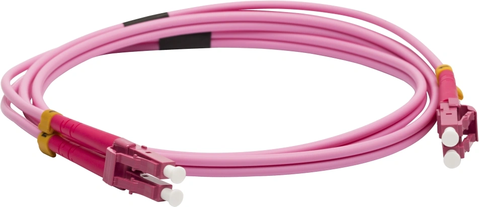 Патч-корд оптический LANMASTER LAN-2LC-2LC/OM4-20, LC-LC дуплекс, OM4, 20 м