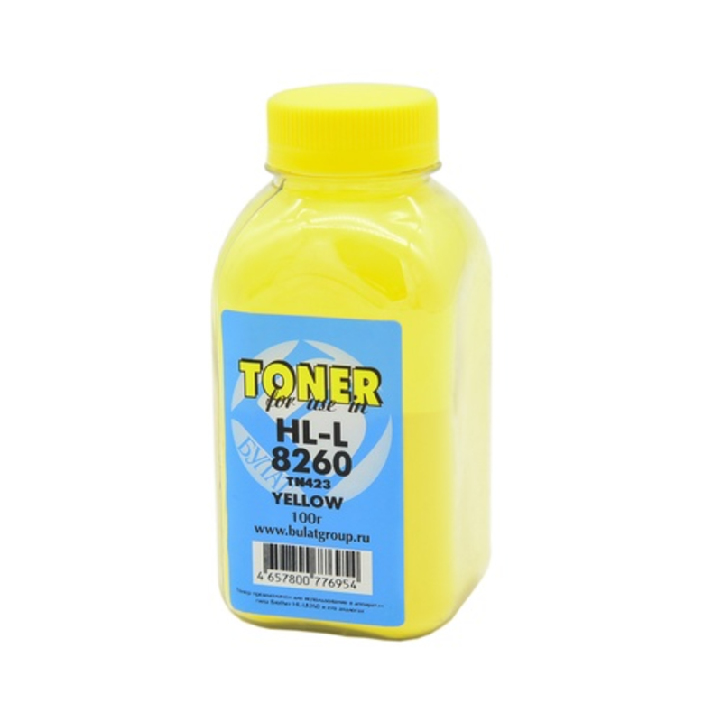 Тонерный картридж Булат для Brother HL-L8260, TN-423 Yellow, желтый, 100 г