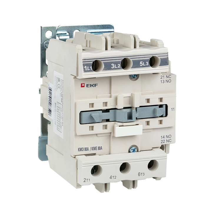 Контактор EKF ctr-s-80-220, КМЭ-8011, 220 В, NO+NC