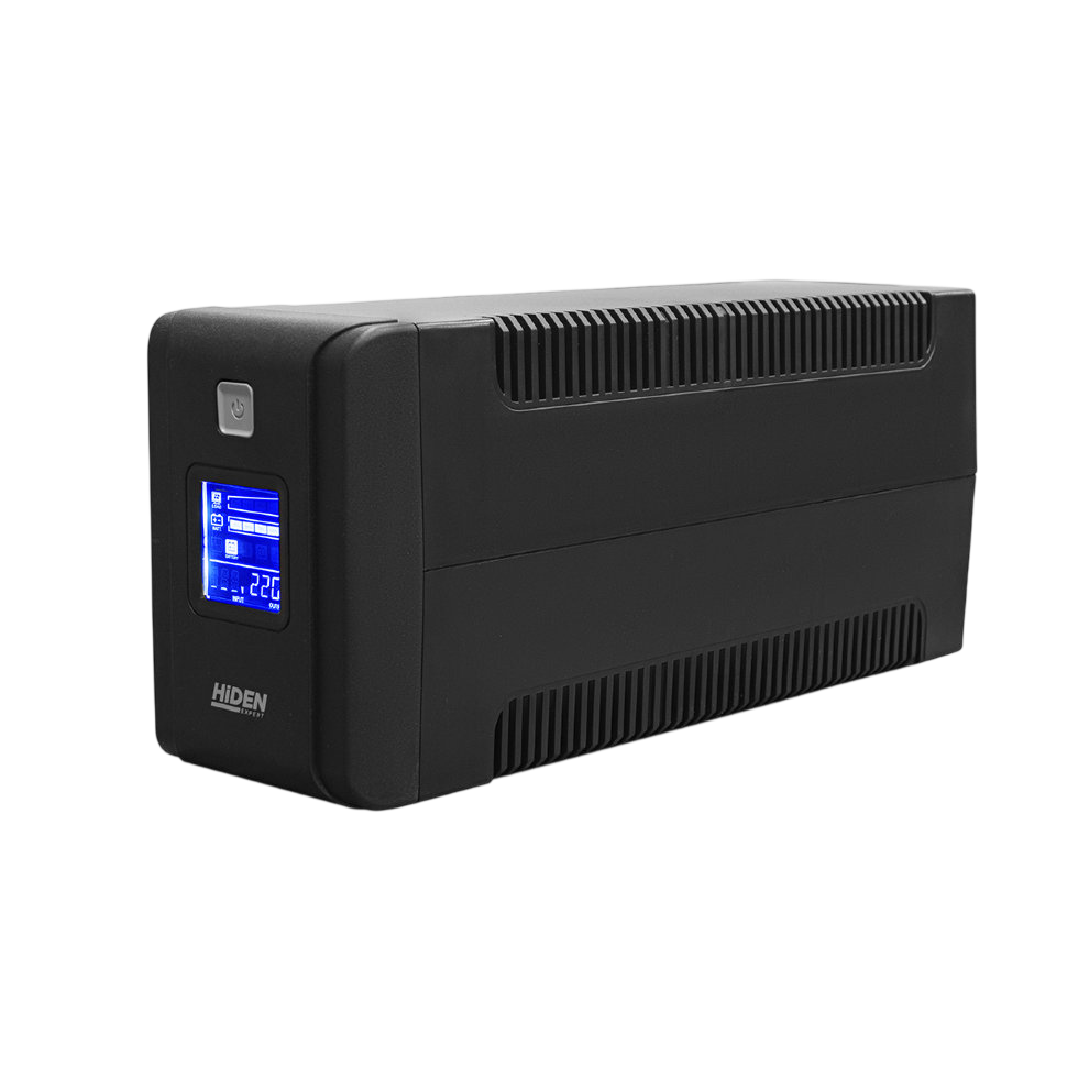 ИБП HIDEN ULS600С, line-interactive, 600ВА/360Вт, 2×Schuko, LCD