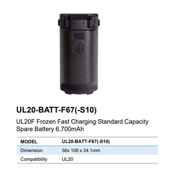 Аккумулятор M3 Mobile UL20-BATT-F67, 6700 мАч