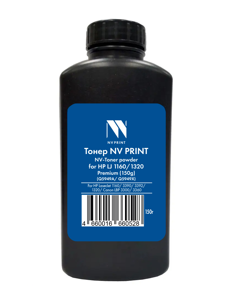 Тонер NV Print NV-HP1160PR-150G, черный, 150 г, для HP LaserJet 1160/1320