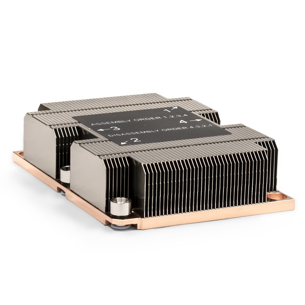 Радиатор ExeGate ESNK-P0067PS.1U.3647.Cu, LGA 3647, 1U, Al+Cu, 2 тепл. трубки, 165 Вт