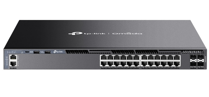 Коммутатор TP-LINK SG6428X-NC2, L3, 24×1GbE, 4×SFP+